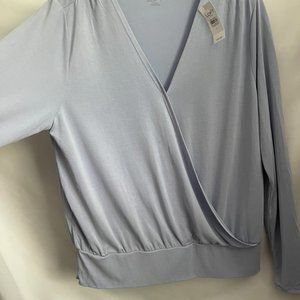 NWT Loft Lilac faux wrap top